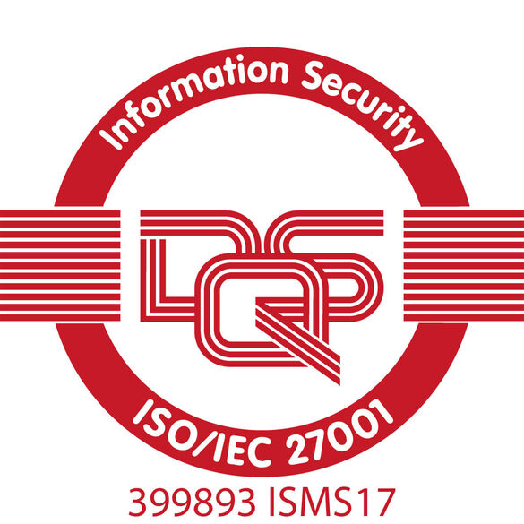 DQS certificate symbol ISO 27001